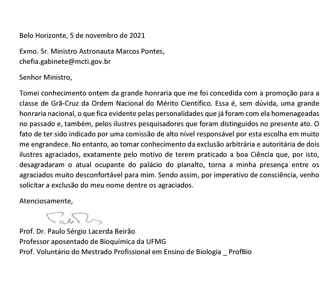 Cientistas renunciam à ONMC, após Bolsonaro boicotar dois pesquisadores