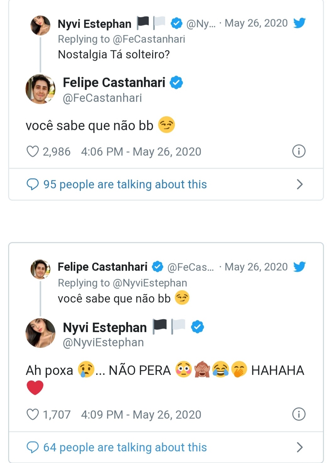 Nyvi Estephan Apresentadora E Felipe Castanhari Youtuber O Casal Mais Bombado Da Web Eu Rio 