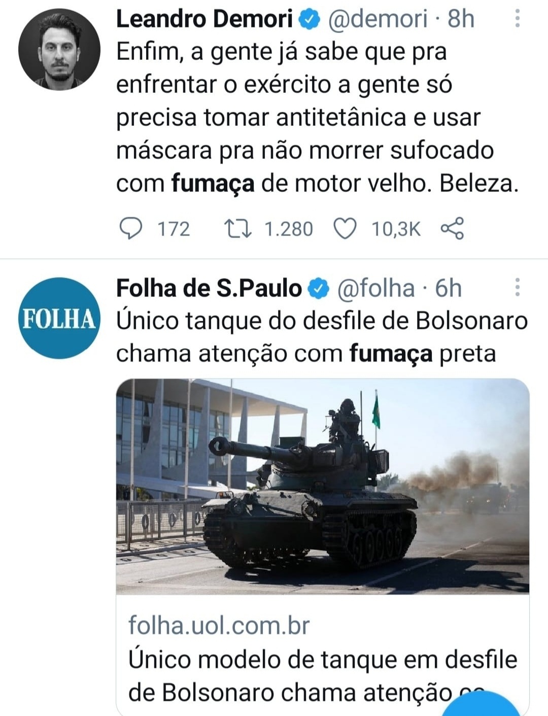 Com desfile militar, Bolsonaro só mostrou a potência do meme