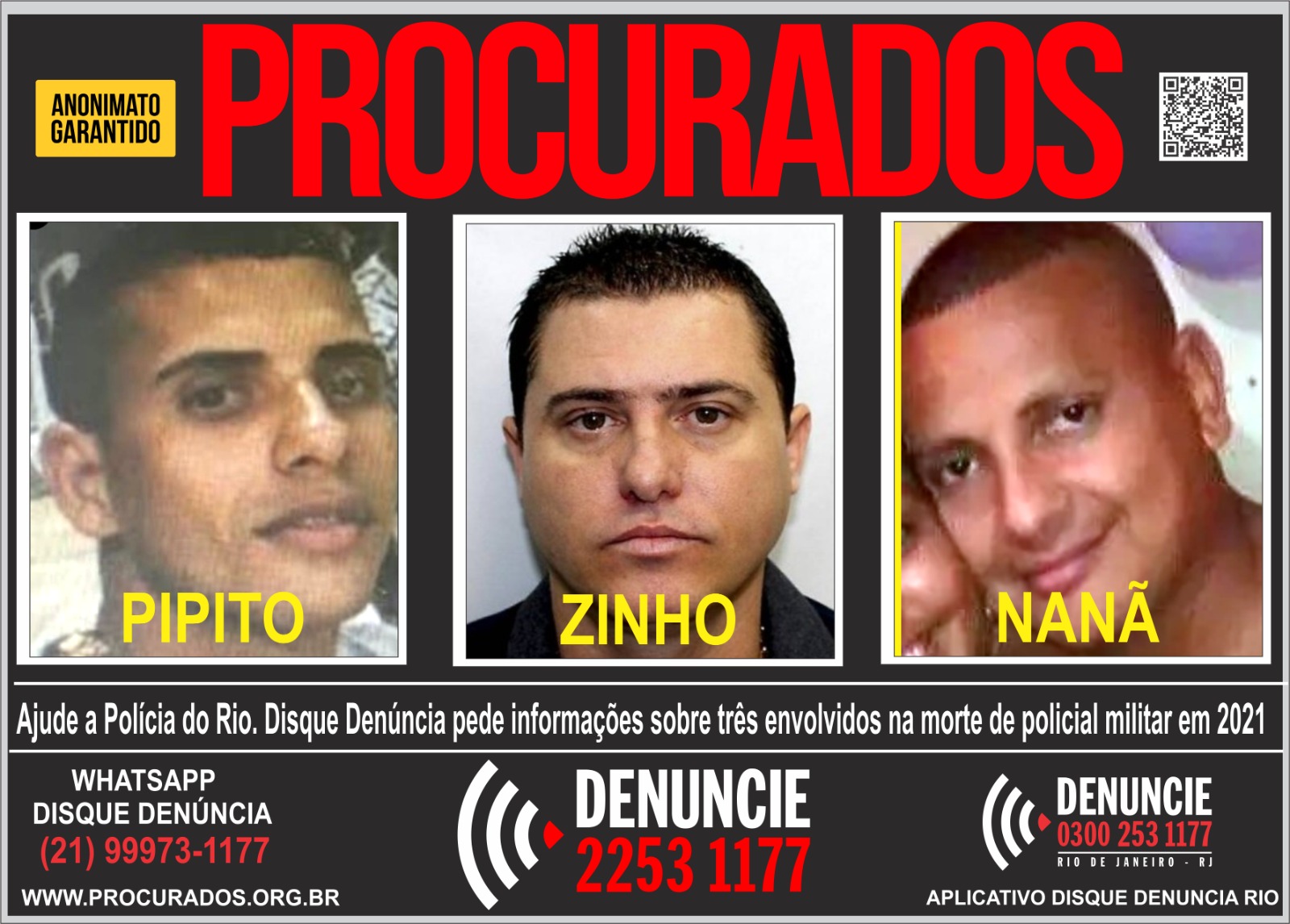 Civil Ca a Milicianos Do Bando De Zinho Que Mataram Cabo PM Em 
