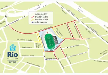 Trânsito terá alterações no entorno do estádio São Januário para o jogo entre Vasco e Criciúma