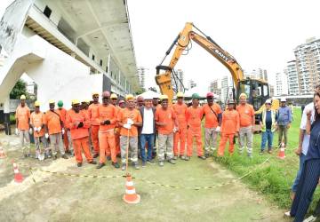 Prefeitura de Niter&oacute;i inicia obras de macrodrenagem em Icara&iacute;