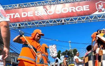 Comlurb prepara operação especial de limpeza para festejos de São Jorge em Quintino e no Centro