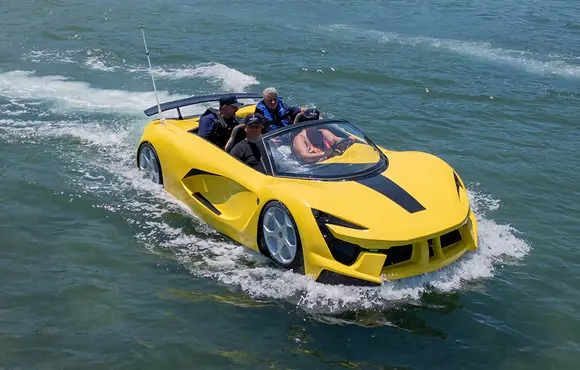 Rio Boat Show terá casa flutuante, carro em forma de barco e lancha com design Pininfarina
