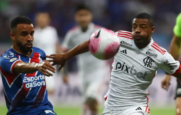 Flamengo joga bem e vence o Bahia na Arena Fonte Nova 